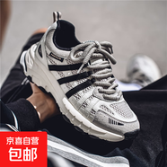 秋季新款男鞋厚底舒適增高運(yùn)動(dòng)休閑鞋小眾潮流網(wǎng)面透氣老爹鞋 米棕 39