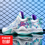 毒液實(shí)戰(zhàn)籃球鞋中大童男鞋防滑耐磨減震支撐回彈跑步運(yùn)動(dòng)高幫球鞋 白綠--1912/058 37