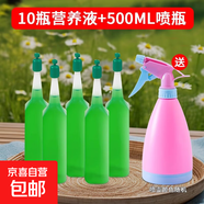營養(yǎng)液植物通用型盆栽發(fā)財樹富貴竹綠蘿水培花卉綠植養(yǎng)花肥料室內(nèi) 10瓶營養(yǎng)液+500ML噴瓶
