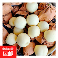 正宗山東煙臺(tái)冰糖心蘋果黃金奶油富士棲霞蘋果批發(fā)整箱新鮮水果 帶箱5斤奶油富士/大果80-85mm