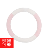 CCD汽車(chē)座墊卡通可愛(ài)小兔保暖車(chē)用座墊秋冬季加厚保暖車(chē)載座椅墊 兔毛四拼方向盤(pán)套粉白