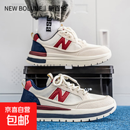 新百倫同款男鞋輕便透氣阿甘鞋休閑運動(dòng)鞋時(shí)尚百搭潮流跑鞋 白紅 39 碼