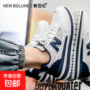 新百倫同款男鞋輕便透氣阿甘鞋休閑運動(dòng)鞋時(shí)尚百搭潮流跑鞋 白藍 39 碼