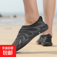 2025新款戶(hù)外親子鞋兒童溯溪鞋防滑耐磨赤足涉水鞋速干軟底游泳鞋 168黑色 42