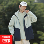 2025沖鋒衣秋冬男女同款戶外三合一可拆卸防風(fēng)防水加絨加厚外套潮 男款礪石灰-深蘭 2XL 【150-170斤】