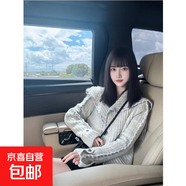 深灰色海軍領(lǐng)加厚毛衣開衫外套女秋冬季2025新款設(shè)計(jì)感短款針織衫 4664淺灰 M  【建議96斤-110斤】