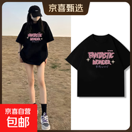 220克純棉短袖女t恤夏季2025新款爆款美式復(fù)古黑色顯瘦上衣B701YL 黑-2274格子蝴蝶結(jié)Q XL