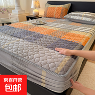 新款加厚牛奶絨印花單件床笠學生兒童宿舍席夢思床墊保護罩三件套 時尚芭莎【舒適柔軟】 90*200cm單床笠+枕套一只