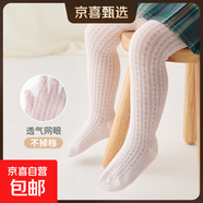 【品質嚴選】春夏季網(wǎng)眼薄款嬰兒連褲襪女童連體襪兒童無縫打底襪 粉色 1雙 均碼 S 建議身高60-70cm