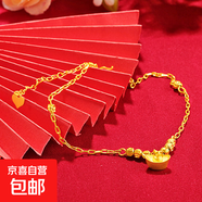 越南沙金小蠻腰女生簡(jiǎn)約腳鏈女歐美夏季沙灘仿黃金腳飾鍍金腳鏈女 4