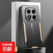 適用紅米Note15手機(jī)殼刀鋒戰(zhàn)士Redmi Note 14鋁合金屬后殼硬殼保護(hù)套時(shí)尚防指紋防摔保護(hù)殼套 黑金色 紅米Turbo4 Pro