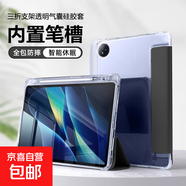 【京東快遞】適用于小米Pad7 2024全包保護套7pro/6spro5新款殼padpro12.1寸6s防摔硅膠TPU三折 黑色 小米6-6Pro 11英寸