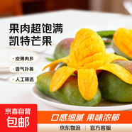 【新鮮上市】正宗攀枝花凱特芒果新鮮水果 帶箱2斤400g+（1-2個）