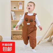 寶寶羽絨棉褲嬰兒童男童女童外穿加厚褲子小童小孩連體衣背帶褲 焦糖色 110 身高95-105cm/體重35斤以?xún)?
                                         title=