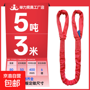 國標(biāo)柔性吊裝帶起重吊帶彩色雙扣圓形環(huán)眼型軟吊帶2/3/5/10噸吊繩 5噸3米-國標(biāo)高強(qiáng)