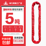 國標(biāo)柔性吊裝帶圓型環(huán)形吊帶起重巨力彩色尼龍吊帶吊車2/3/5/10噸 5噸6米周長12米