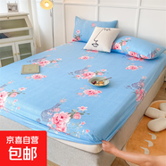 親膚磨毛植物羊絨床笠簡(jiǎn)約學(xué)生兒童宿舍單品床罩床墊保護套三件套 精致花宴【親膚舒適】 150x200cm單床笠