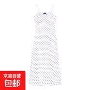 白色波點(diǎn)吊帶蝴蝶結(jié)連衣裙子女裝溫柔氣質(zhì)2025新款夏季小個(gè)子長裙 白色波點(diǎn)長款 M