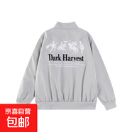 2025春秋痞帥外套女ins高街潮牌港風(fēng)日系原宿風(fēng)韓版潮流寬松外套 淺灰色 3XL