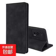 VIVOY500手機(jī)殼適用300/200/100/78/77/76保護(hù)套防摔膚感折邊對(duì)吸男女款翻蓋式全包邊帶支架手機(jī)套 黑色-D2款膚感折邊對(duì)吸 vivo Y33s