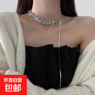 不規則長(cháng)款珍珠項鏈法式輕奢氣質(zhì)毛衣鏈小眾簡(jiǎn)約高級感項飾批發(fā)女 5#項鏈-銀色蛇形流蘇