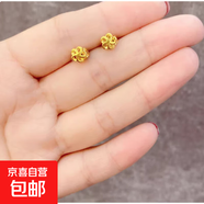 高級感小眾設計感氣質(zhì)耳釘女韓國時(shí)尚耳墜輕奢耳夾耳飾幾何元素 1#小耳釘-金色五葉花