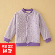 兒童棉服2025年冬季校服神器四層加厚外套綿羊毛男童棉衣女童棉襖 時(shí)尚紫 110