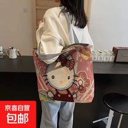 【萬(wàn)人瘋搶】時(shí)尚休閑帆布包女單肩包上班托特包手提包卡通包包 凱帝貓 大包