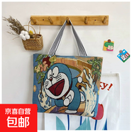 【萬(wàn)人瘋搶】時(shí)尚休閑帆布包女單肩包上班托特包手提包卡通包包 機器貓 大包