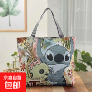 【萬(wàn)人瘋搶】時(shí)尚休閑帆布包女單肩包上班托特包手提包卡通包包 史迪仔 大包