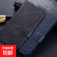 紅米15手機殼適用于14/13/12/11/10/K80/70手機套防摔翻蓋插卡錢(qián)包全包邊高檔商務(wù)男女款保護皮套 灰色-F8款小牛皮折邊車(chē)線(xiàn)搭扣皮套 紅米10X 5G