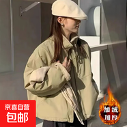 英倫風(fēng)短外套女通勤2025秋冬新款加厚百搭韓系派克服【091】 卡其色 M 建議100-120斤（卡碼拍?。?
                                         title=