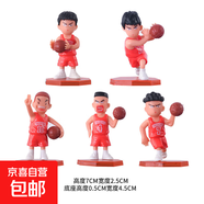 美少女戰士桌面擺件手辦玩偶Q版月野兔公仔模型蛋糕裝飾禮物卡通 塑料灌籃高手【發(fā)5個(gè)擺件】 1只-OPP獨立包裝