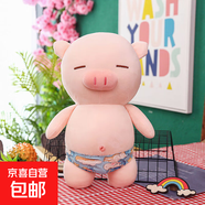 沙灘小豬玩偶布娃娃毛絨玩具兒童大號睡覺(jué)抱枕男孩公仔生日禮物女 沙灘豬【70cm】藍色泳褲 流氓豬小眾實(shí)用高級感520情人節禮物