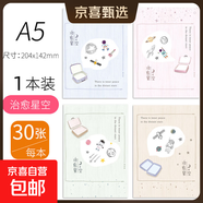 筆記本本子軟抄本車(chē)線(xiàn)縫線(xiàn)本記事本小清新手繪簡(jiǎn)約批發(fā)考研學(xué)生用日記本文具湊單晨光同款 【單本體驗裝】A5走過(guò)的風(fēng)景