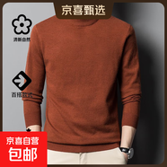 【保暖針織】秋冬新款半高領(lǐng)純色加絨毛衣男修身打底衫保暖針織衫 【加絨款】焦糖色 4XL 【建議180-200斤】