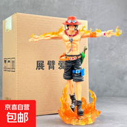 車(chē)載海賊王展臂十字艾斯背影艾斯宇宙共鳴可發(fā)光動(dòng)漫手辦模型 展臂艾斯
