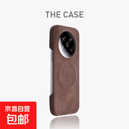 適用小米14ultra磁吸手機殼秋冬新款小米14/小米14Pro半包防摔保護套小眾高級感輕奢簡(jiǎn)約皮質(zhì)男女 咖色-磁吸 小米14