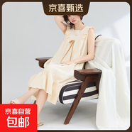 7A純棉睡裙女夏季性感吊帶裙無(wú)袖背心寬松大碼孕婦睡衣連衣裙 Z33010 2XL