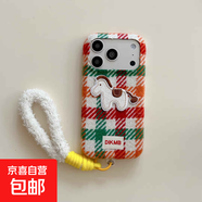 適用蘋(píng)果17手機殼iPhone17/16/15/14/13promax保護套防摔毛絨防凍冬保暖手可愛(ài)男女生款 小香刺繡馬【單手機殼】小白馬 蘋(píng)果13