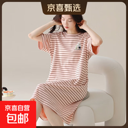 2025年新款睡衣女夏睡裙純棉寬松可愛(ài)短袖大碼夏卡通休閑季家居服 6682 2XL 【140-160斤】