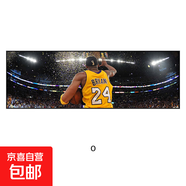 NBA球星科比喬丹詹姆斯相框海報籃球裝飾畫(huà)男孩臥室床頭掛畫(huà)壁畫(huà) NBA球星O 40*150-晶瓷膜黑色鋁合金框