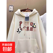 美式oversize復古卡通印花連帽衛衣女秋冬新款個(gè)性慵懶風(fēng)加絨外套 黑色 【加絨款420克】 XL