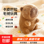 卡皮巴拉毛絨玩具公仔兒童生日禮物女孩情人節禮物水豚毛絨玩偶 卡皮巴拉公仔 1個(gè)