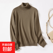 特價(jià)【厚款多色可選】百搭2026新品冬季打底平板毛衣女羊毛針織衫 兩翻領(lǐng)鼠灰 L