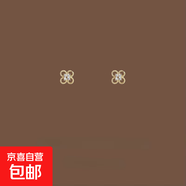 簡(jiǎn)約小巧mini打結纏繞耳釘女輕奢高級優(yōu)雅設計耳飾新款爆款耳環(huán) A3777-1-鏤空花朵耳釘（金色）