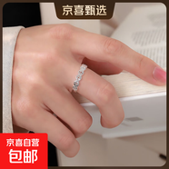 純銀招財銅錢(qián)幣戒指男女閉口足銀指環(huán)復古偏財錢(qián)尾戒送禮轉運 3mm錢(qián)多多戒指—16號