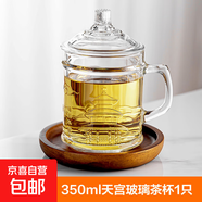 精美玻璃杯泡茶杯水杯潮流茶道主人喝茶具 天宮/350ml/ 1只