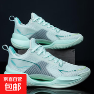 361A男女鞋網(wǎng)面籃球鞋春秋低幫透氣時(shí)尚夜光耐磨緩震訓練運動(dòng)鞋男 冰綠色 36