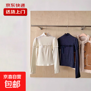 【親膚透氣】秋冬季蝴蝶結花邊打底衫女小眾設計感長(cháng)袖T恤上衣XXC 杏色【德絨優(yōu)質(zhì)面料】 M 90-105斤